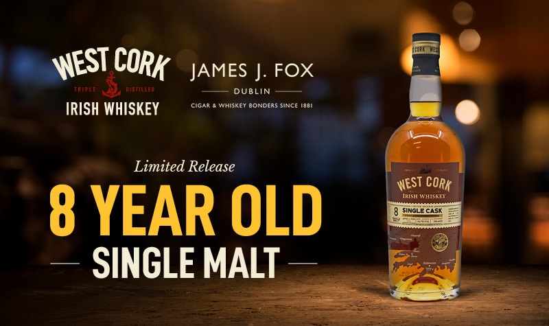 James J Fox and West Cork Whiskey collaboration